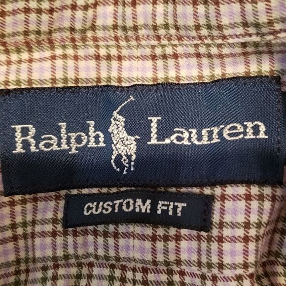 Ralph Lauren Plaid Check Polo Shirt size Large - Picture 6 of 7
